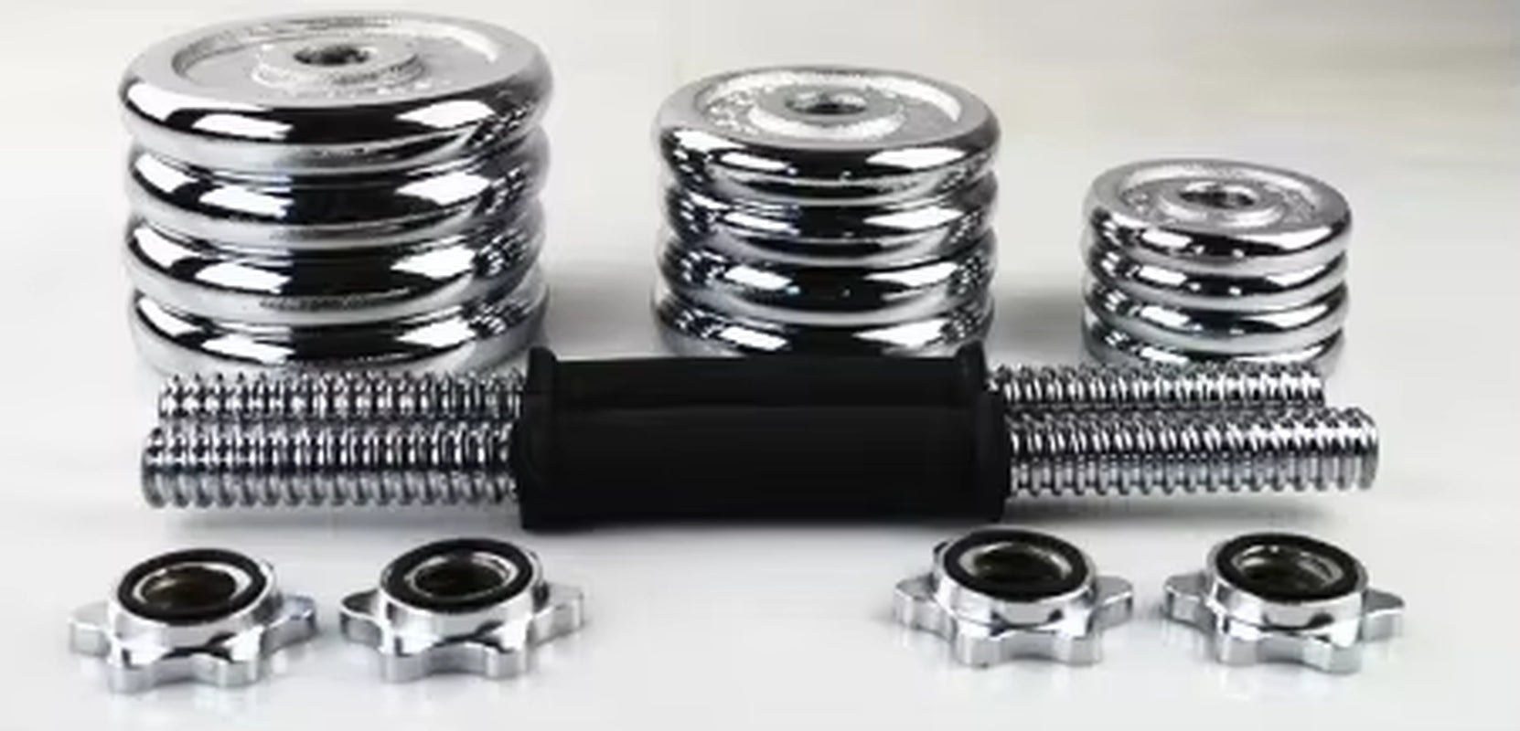 IN STOCK Chromed Gift Box Adjustable Dumbbell Kit De Pesas 20 Kg Mancuernas Pesas Ajustable Plating Dumbbells