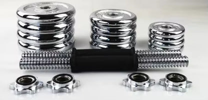 IN STOCK Chromed Gift Box Adjustable Dumbbell Kit De Pesas 20 Kg Mancuernas Pesas Ajustable Plating Dumbbells