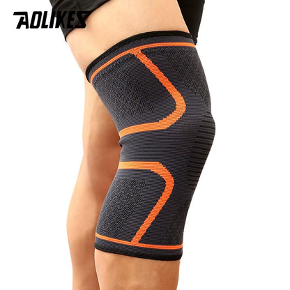 1PCS Fitness Running Cycling Knee Support Braces Elastic Nylon Sport Compression Knee Pad Sleeve for Basketball